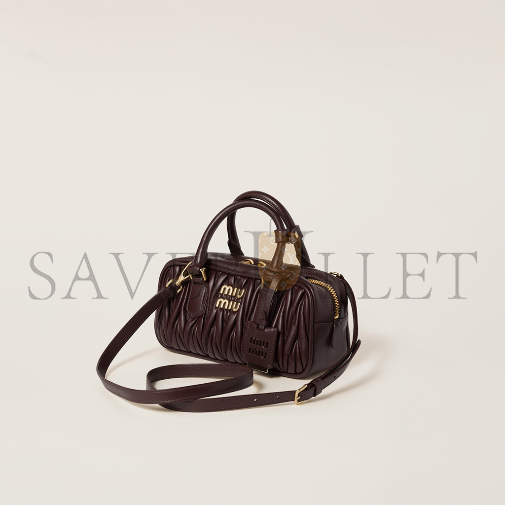 M1v M1v arcadie matelassÉ nappa leather bag 5bb142 (22*10.5*7.5cm)